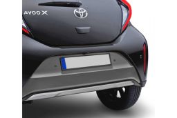 Rear bumper protector Toyota Aygo X 2022-present 5-door hatchback PU (TOY1AYPU) (1)